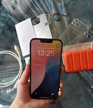 irşad 14 pro: IPhone 14, 128 GB, Midnight, Barmaq izi, Face ID — 1