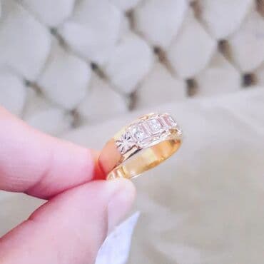 nişan üzükleri: Nişan, Üzük, Sarı qızıl, 750 Əyar, Brilyant, 0-0.25 Karat — 1