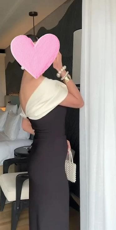 mirvari reng: Zərif axşam geyimi – ikirəngli, çiyinüstü (off-shoulder) kəsim. - — 3