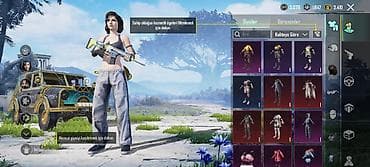 krasofka qadın: PUBG Mobile oyun hesabı – nadir kosmetiklər və nəqliyyat örtükləri ilə — 7