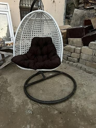 kreslo tek: Asma yelləncək kürsü – rattan üslubunda Tezedir 1 2 defe istifade — 3