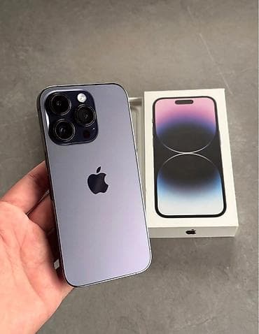 redmi on iki pro: IPhone 14 Pro, 256 GB, Deep Purple, Zəmanət, Simsiz şarj, Face ID — 1