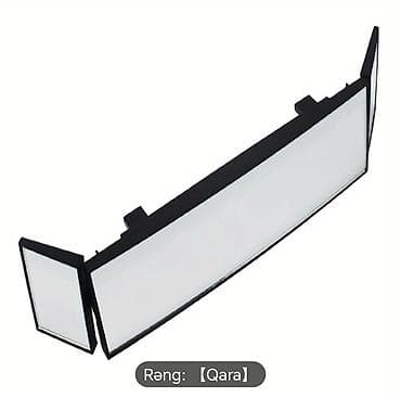 kompressor teh: Avtomobil üçün panoramik salon arxa görüntü güzgüsü - Rəng: Qara - — 7