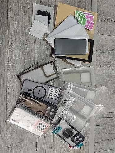 Xiaomi 14 ucun 9 eded kabura 3eded kamera qoruyucu 3 eded uz susesi