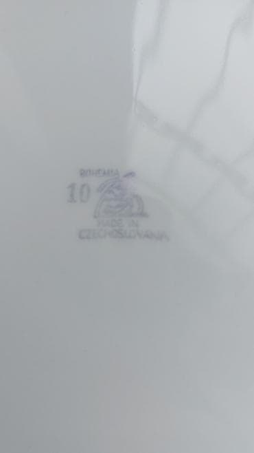 şekille: Nahar dəsti, rəng - Sarı, Farfor, Bohemia, 12 nəfərlik — 10