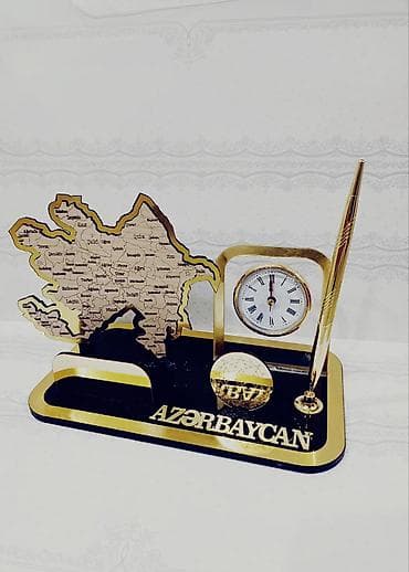 ofis aksesuarları: Masaüstü təşkilatçı dəst – premium akril və metal kombinasiyası Stil — 7