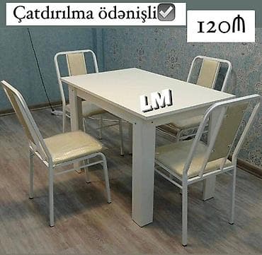 stol metbex: Bağ mətbəx və eyvanlarınız üçün çox əlverişli Masa dəstləri — 1