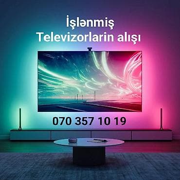 Xidmət: İkinci əl televizorların alışı Təsvir: - LED, LCD, OLED, QLED