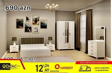 İkinəfərlik çarpayı, Dolab, Termo, 2 tumba, Azərbaycan, Yeni