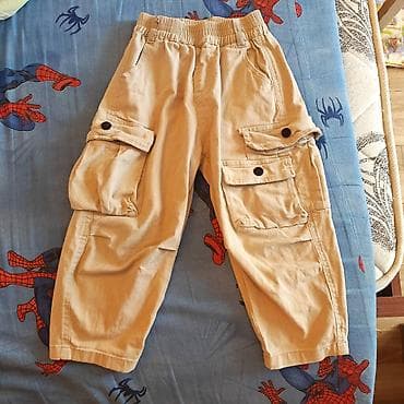 usaq ust geyim: Uşaq üçün cargo şalvar, yeni kimidir - Rəng: bej - Model: cargo — 1