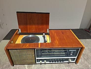 Maqnitofonlar: Retro radio və vinil (plastinka) çalar Rekord 314 – işlək Sovet — 3