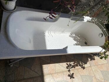 Çanaq üçün kranlar: İşlənmiş Vanna, Plastik, 180x70sm, Ünvandan götürmə — 1