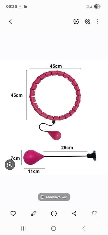 Ağıllı Fitness Hula Hoop – tənzimlənən çəkili masaj halqası - 24 ədəd — 4