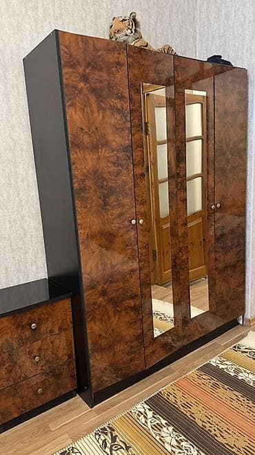 yatax dəsdi: İkinəfərlik çarpayı, 2 tumba, Dolab, Tumba, İşlənmiş — 4