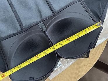 Qara rəngdə büstqalterli shapewear/bodice korset - Model: strapless — 3