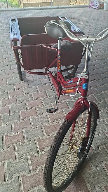 stels navigator 930: Yükdaşıma üçtəkərli velosiped – Aoxin/AXP - Rəng: tünd bordo (korpus — 1