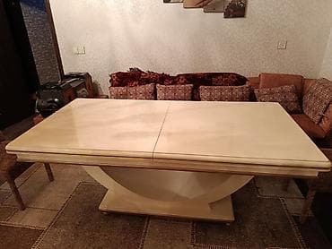 qapı mdf: Qonaq masası, Açılan, MDF, Dördbucaq masa — 1