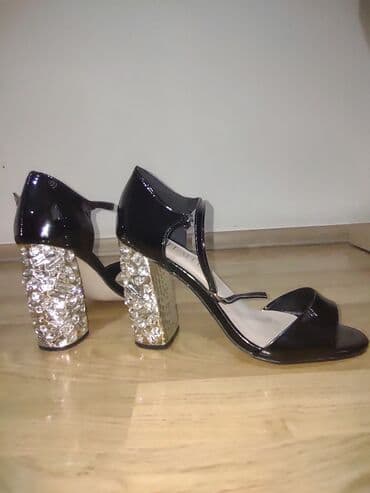 босоножки 27 размера: Размер: 38.5, цвет - Черный, Новый — 2