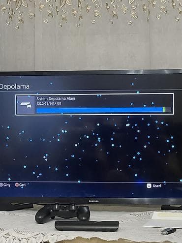 hart disk: PlayStation 4 Cuh1006a 1tb təmizdir çox az səs çıxardır (Original — 8