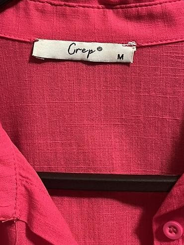 de facto sweatshirt: Qadın köynəyi – Crep, ölçü M - Rəng: canlı çəhrayı/fuşya - Model — 2