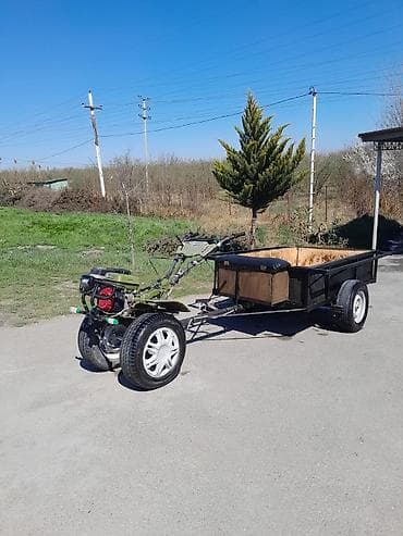 Motor-kultivator əsaslı yük daşıma qoşqusu Məhsul təsviri: - Güclü