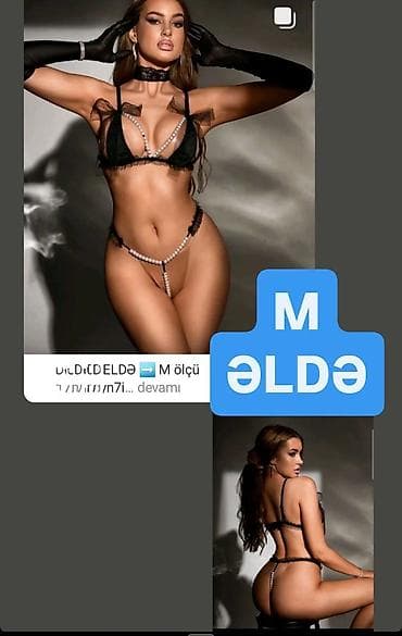 Личные вещи: M ölçüdə bəzəkli lingeri dəsti - 2 hissəli dəst: bra və alt hissə - — 1