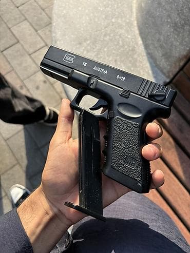 helium sar: Glock 18 üslubunda 6 mm softair/BB tapança (oyuncaq/airsoft) - — 3