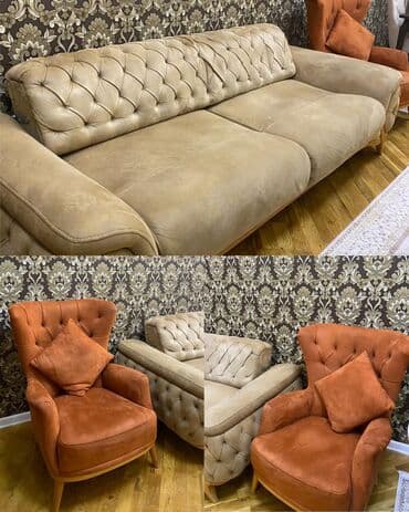 Məişət kimyəvi maddələri: İşlənmiş, Divan, 2 kreslo — 1