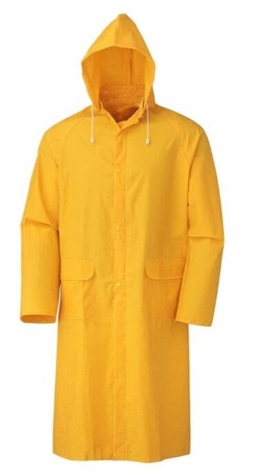 дождевик купить в баку: Мужской плащ, XL, цвет - Желтый — 2