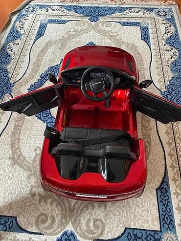 elekt: Uşaq elektrik maşını – Range Rover üslubunda, qırmızı rəng — 2