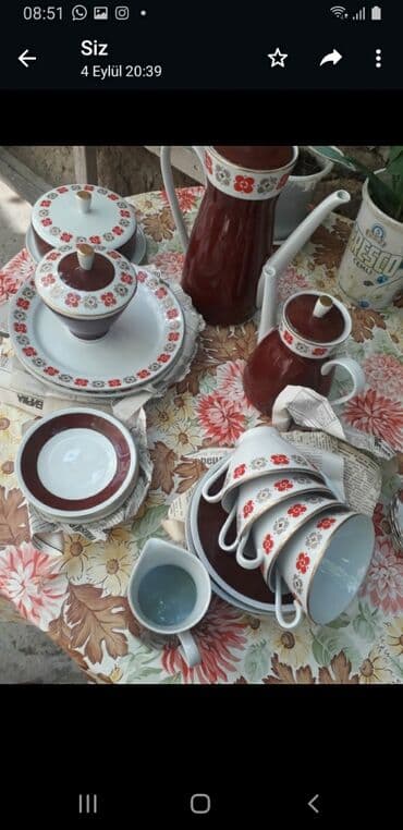 gehve cay destleri: Çay dəsti — 1