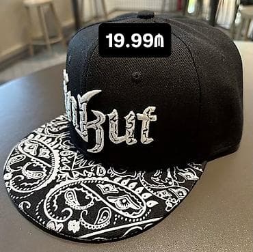 Baş geyimləri: Qara snapback kepka – “Ünkut” loqolu - Rəng: qara - Ön paneldə boz-ağ — 2