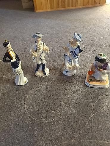 meissen: Porcelain fiqurinalar dəsti - 4 ədəd dekorativ porselen heykəlcəklər — 1