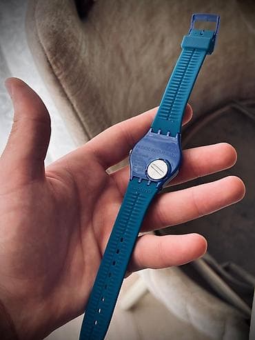 bas: Yeni, Qol saatı, Swatch, rəng - Göy — 4