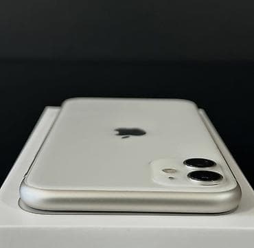 ağ qulaq: IPhone 11, 128 GB, Ağ, Zəmanət, Simsiz şarj, Face ID — 5