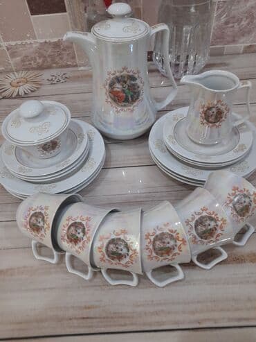 original cobalt: Çay dəsti, rəng - Ağ, Farfor, Madonna, 6 nəfərlik, Almaniya — 2