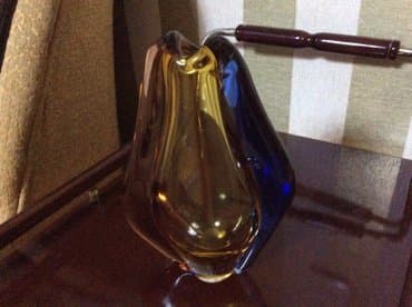 подарки из дерева: Продаю подцветочник из цветного стекла чехословацского производства — 2
