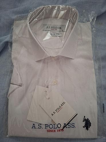 Личные вещи: Мужская рубашка, U.S. Polo Assn, S, цвет - Белый — 1