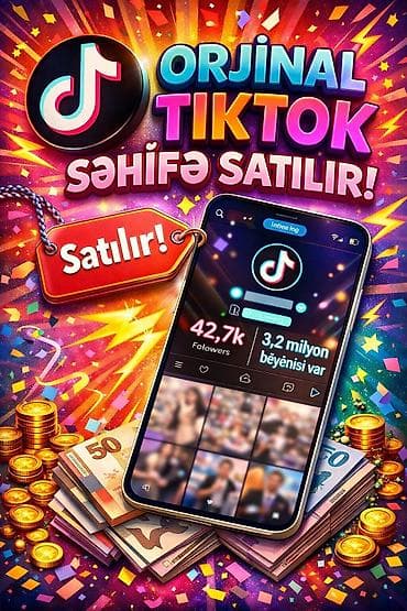 Orijinal TikTok səhifəsi satılır - Platforma: TikTok - İzləyici sayı