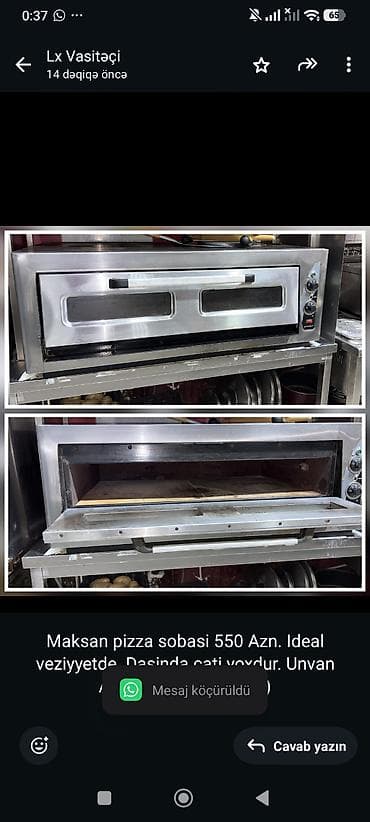 pizza machine: Maksan pizza sobasi 550 Azn. Ideal veziyyetde. Dasinda cati yoxdur — 1