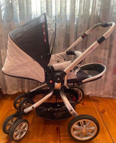 детская каляска: Коляска 3в1, Б/у, Самовывоз — 2