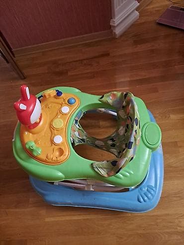 inkişafetdirici xodunkalar: Uşaq gəzdiricisi (walker) - Rənglər: göy alt baza, yaşıl üst hissə — 2