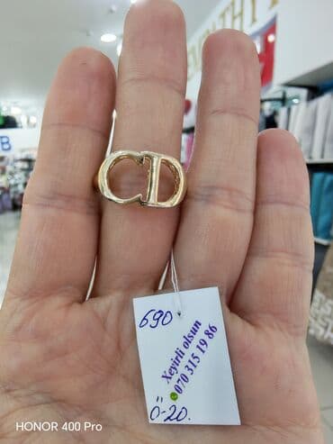 qızılların qiyməti: Üzük, Sarı qızıl, 585 Əyar, Qaşsız — 2