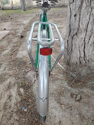 Velosiped aksesuarları: Şəhər/klassik tip velosiped - Rəng: yaşıl gövdə, gümüşü çəngəl və — 3