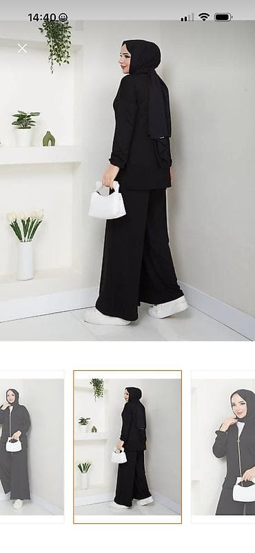 Qadın ikili dəst – qara rəng-L-XL ölçülərə uyğundur. - Tərkib: üst