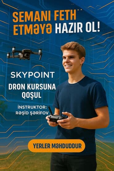 Репетиторы: SkyPoint dron kursu dronların öyrənilməsi, idarə edilməsi və inkişaf — 1