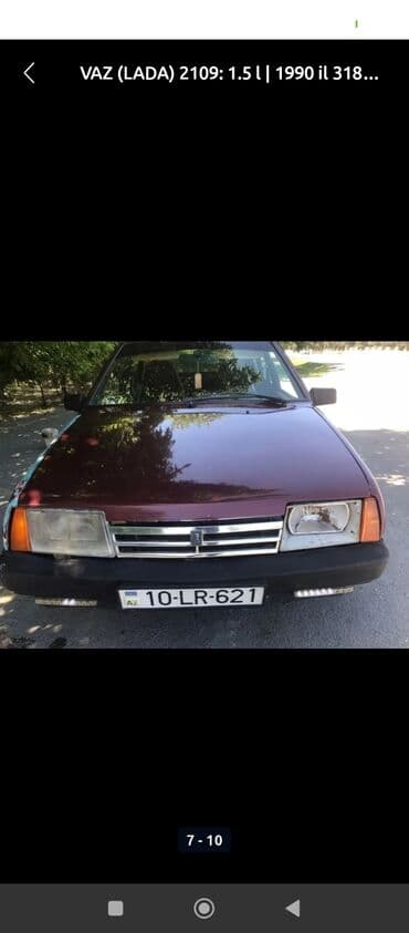 xezer avtomobil qiymetleri: VAZ (LADA) 2109: 1.5 l | 1990 il Hetçbek — 1