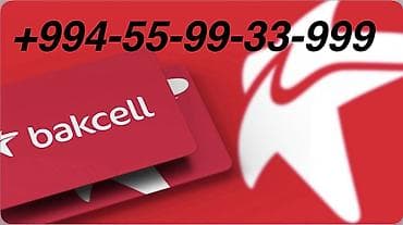 +99455-993-39-99 Bakcell nomre.Ayliq 24.90 AZN 60 GB ve diger aya — 1
