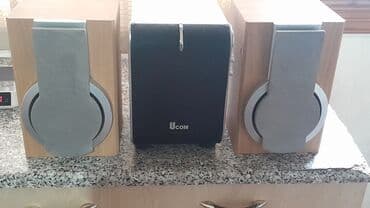 Dinamiklar 2,1 aktiv bass sistem + 2 dənə LG kolonka auxnan işliyir