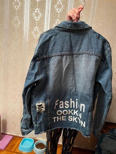 m razmer necedi: Cins kurtka, Mavi, M — 3